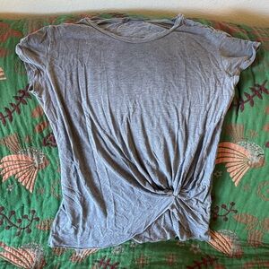 Stateside SOFT Light Gray Knotted Tee